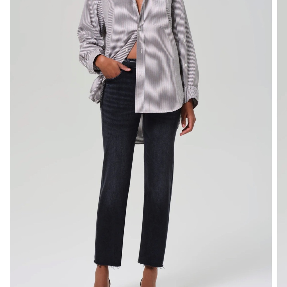 Citizens of Humanity Women's Palma Dark Gray High Rise Jeans